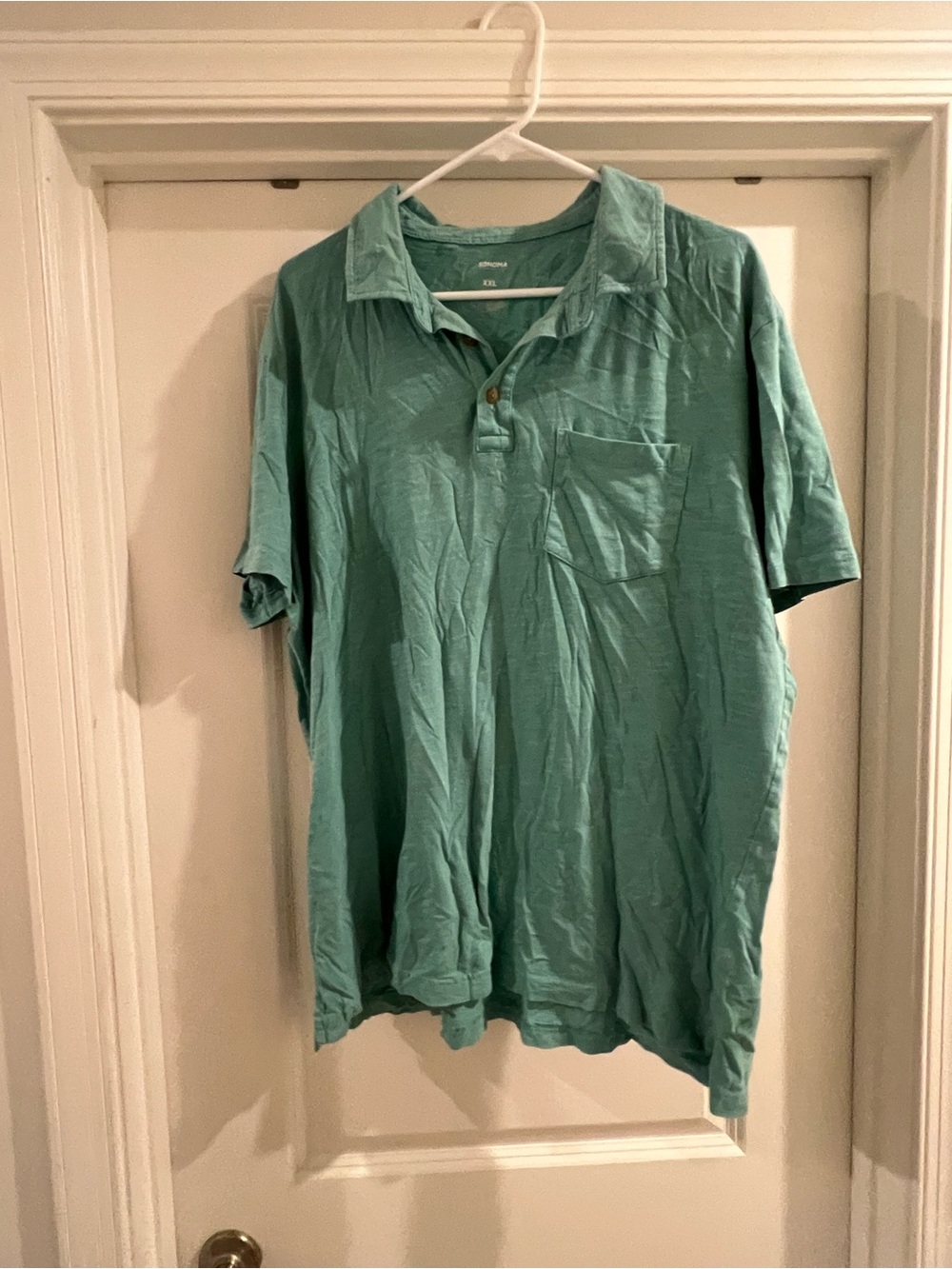 Sonoma Men's Short Sleeve Polo Shirt in Teal